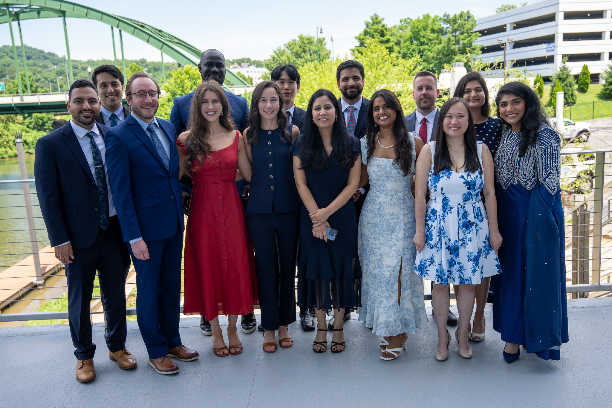 Group photo of Internal Medicine Residency graduates at graduation venue