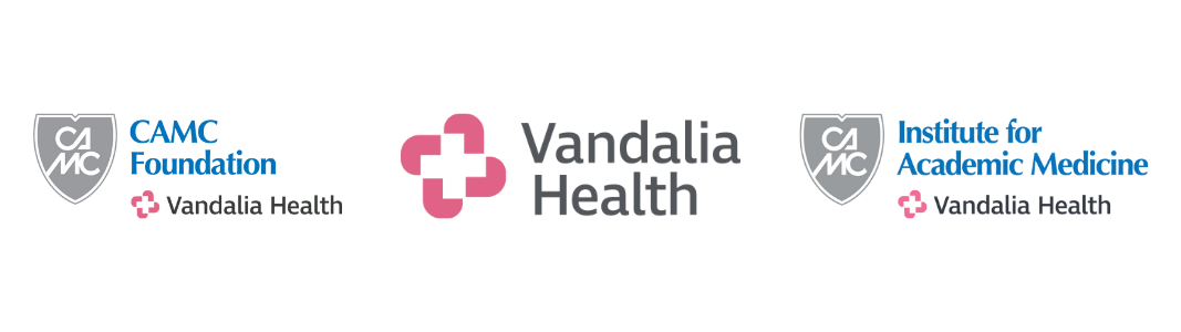 CAMC Foundation, Vandalia Health and CAMC Institute for Academic Medicine logos