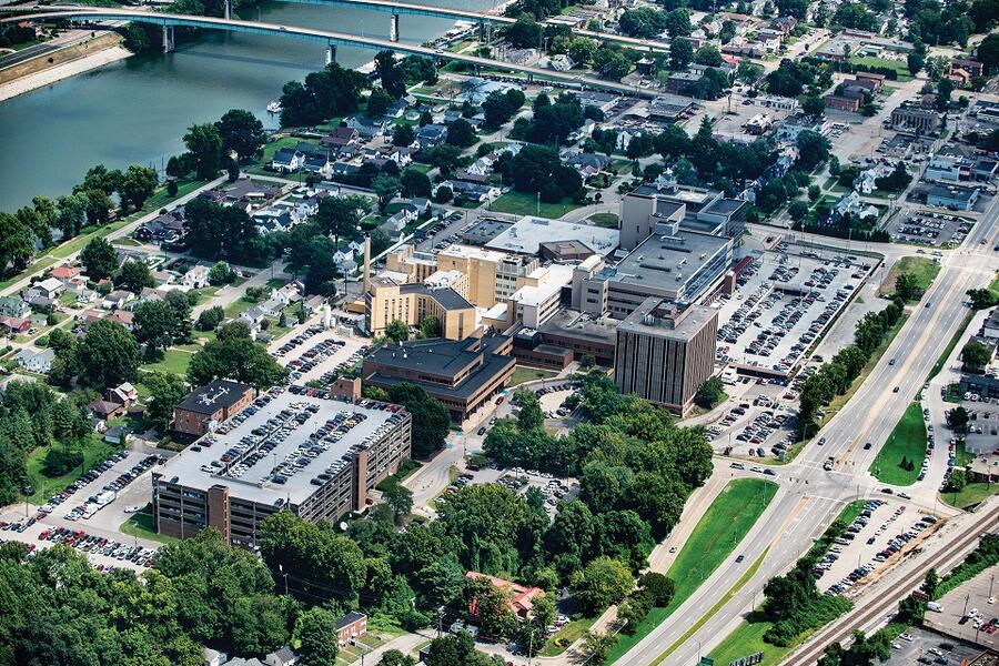aerial shot of buildings