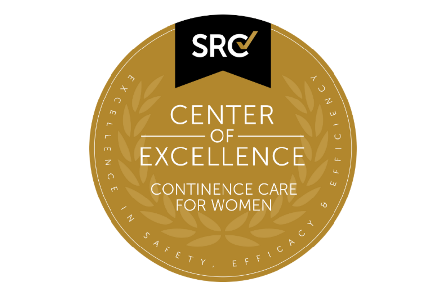 Continence Care for Women Center of Excellence seal