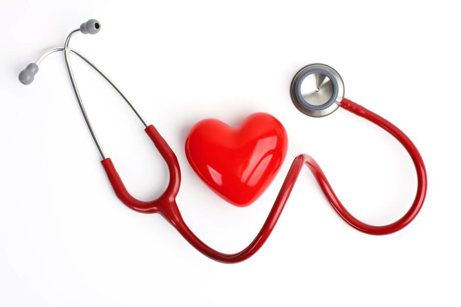 Heart and stethoscope