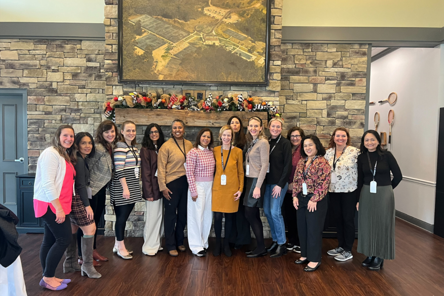 Group photo at brunch