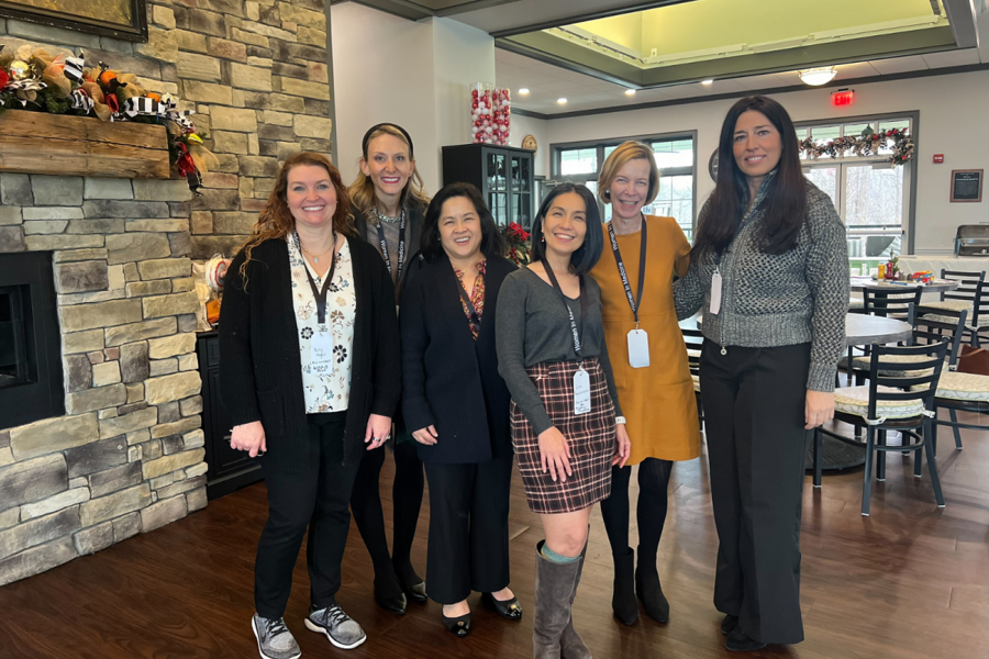 Group photo at brunch