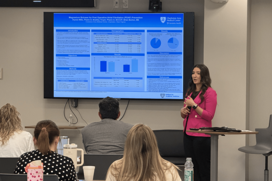 Pharmacy resident presents at CAMC Research Day