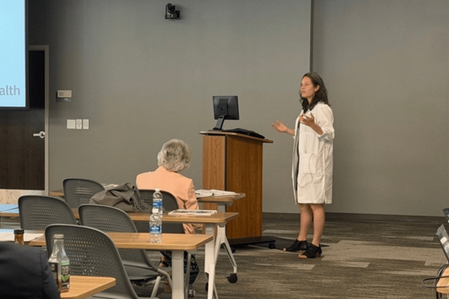 Amy Robin Deipolyi, MD, presents guest lecture at CAMC Research Day