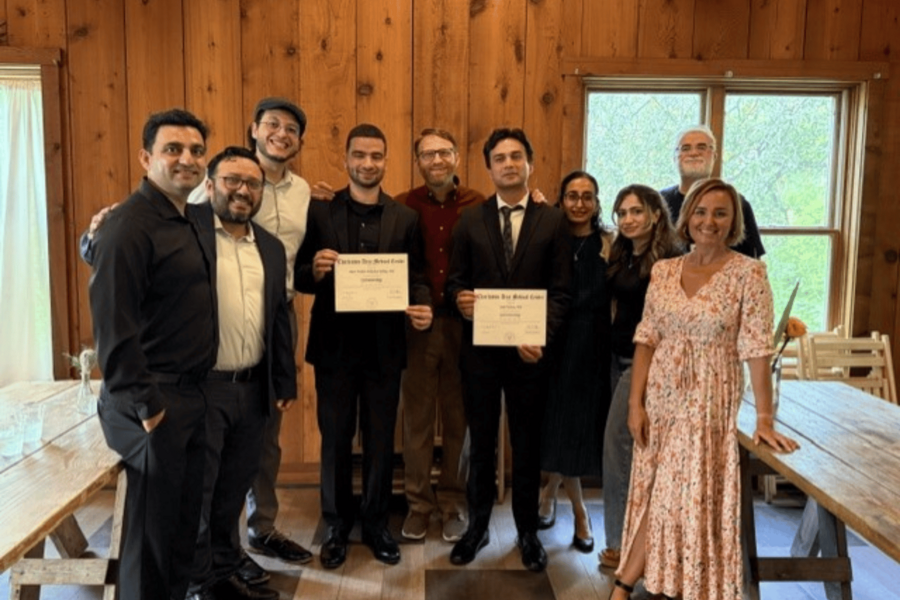 Graduation celebration photo