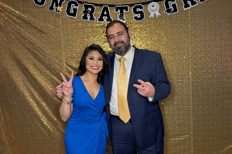 Graduation celebration photo