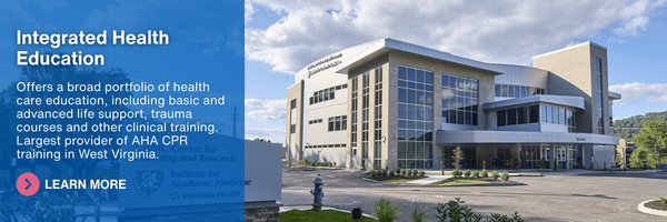 Integrated Health Education Offers a broad portfolio of health care education, including basic and advanced life support, trauma courses and other clinical training. It is also the largest provider of AHA CPR training in West Virginia.