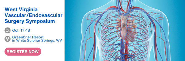 Register for the West Virginia Vascular and Endovascular Surgery Symposium from Oct. 17-18 at The Greenbrier Resort.