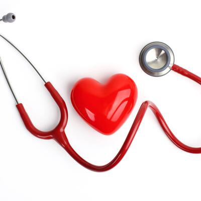 Heart and stethoscope